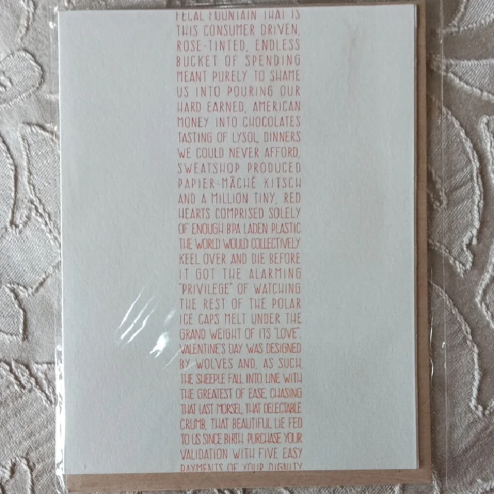 Inappropriate Valentine's Day Card